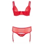 Bra set red 95e/2xl