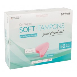 Īpaši tamponi bez diedziņa dažādām aktivitātēm 50 gab - Soft Tampons