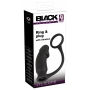 Vibreeriva anaalpunniga munandirõngas - black velvets