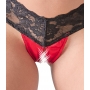 Apakšveļas komplekts ar šķēlumu s melns/sarkans cottelli collection lingerie
