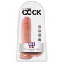 Телесный фаллоимитатор 8" cock with balls - 21,3 см.