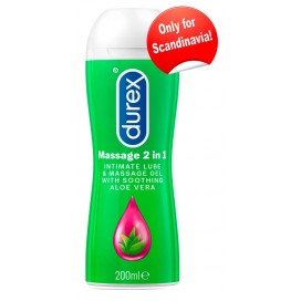 Lubrikants un masāžas eļļa ar alveju 2in1 200 ml - Durex play