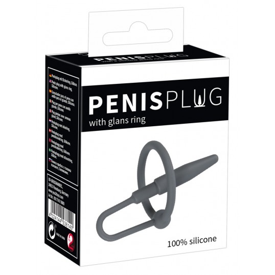 Стимулятор для уретры саундинг penis plug with glans ring