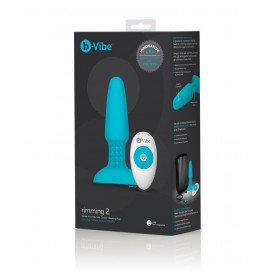 Anālais vibrators b-vibe rimming plug blue