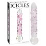 Eritiline dildo 17,8 cm läbipaistev klaas - icicles nr. 7