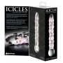 Eritiline dildo 17,8 cm läbipaistev klaas - icicles nr. 7