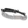 Leder halsfessel kette