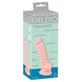 Medical silicone dildo 18 cm