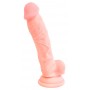 Realistlik dildo 18cm ihuvärvi - meditsiiniline silikoon