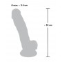 Medical silicone dildo 18 cm