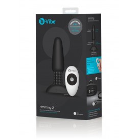 Anālais vibrators b-vibe rimming plug black