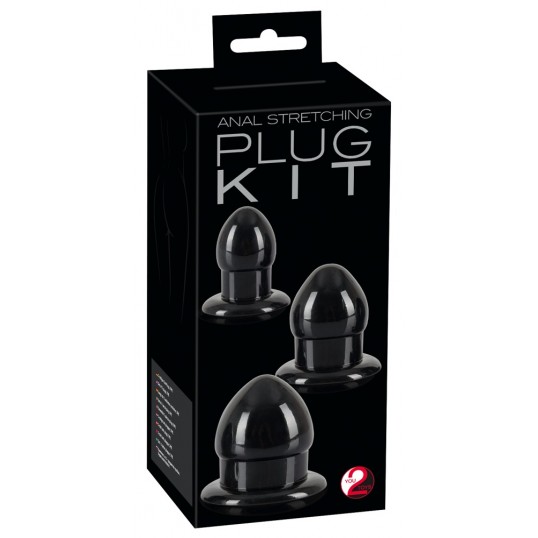 Anālie ielikņi aizbāznis anal stretching plug kit