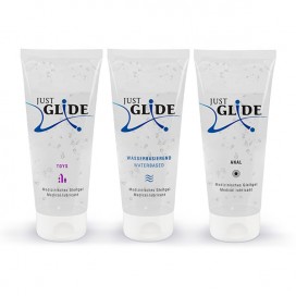 Lubricant set waterbased, anal, toys - Just Glide 3x200ml