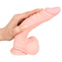 Reālistiskais dildo 21cm miesas krāsa - medical silicone