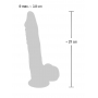 Reālistiskais dildo 21cm miesas krāsa - medical silicone