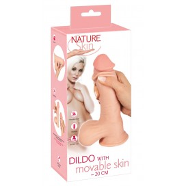 Dildo ar staipīgu ''ādu'' 20cm miesas krāsa - Nature Skin