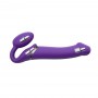 Strap-On-Me - Vibrating Bendable Strap-On L Purple