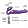 Strap-On-Me - Vibrating Bendable Strap-On L Purple