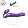 Strap-On-Me - Vibrating Bendable Strap-On L Purple