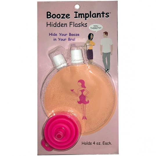 Забавная фляжка для бюстгальтера Kheper Games - Booze Implants