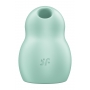 Компактный воздушный стимулятор клитора с вибрацией SATISFYER Pro To Go 1 мятного цвета