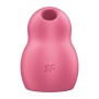 Компактный воздушный стимулятор клитора с вибрацией SATISFYER Pro To Go 1 красный