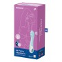 Надувной вибратор с аппликацией голубой - SATISFYER AIR PUMP VIBRATOR 5