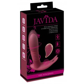 Biksīšu vibrators ar grūdienu funkciju - Javida RC Hands-free