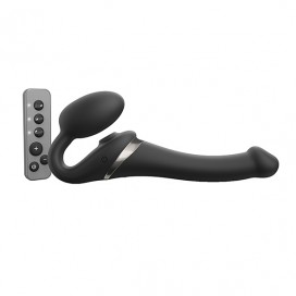 Strap-On-Me - Strap-on Multi Orgasm Remote Controlled 3 Motors Black S