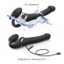 Strap-On-Me - Strap-on Multi Orgasm Remote Controlled 3 Motors Black S