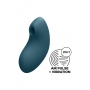 Kompakts gaisa klitora pulsators ar vibrāciju SATISFYER Vulva Lover 2 zils