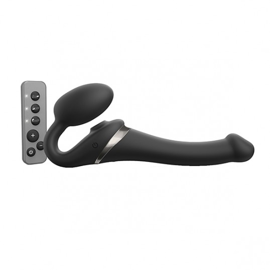 Strap-On-Me - Strap-on Multi Orgasm Remote Controlled 3 Motors Black L