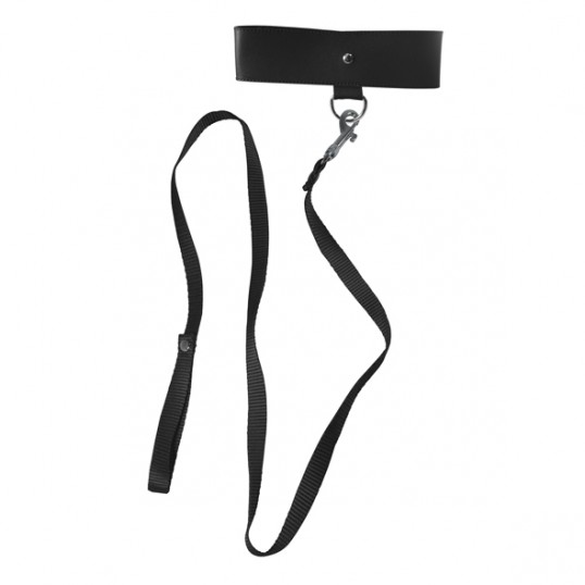 Sportsheets - Sex & Mischief Black Leash & Collar