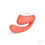 Couples vibrator with rotating motion - LELO IDA WAVE coral red