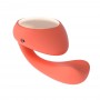 Couples vibrator with rotating motion - LELO IDA WAVE coral red