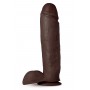 AU NATUREL HUGE 10" DILDO CHOCOLATE