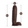 AU NATUREL HUGE 10" DILDO CHOCOLATE