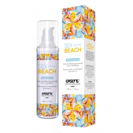 Soojendav massaažiõli Sex On The Beach aroomi ja maitsega 50 ml - Exsens