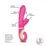 Rabbit vibrator with 3 powerful motors - Gvibe - Grabbit Mini Dolce Violet