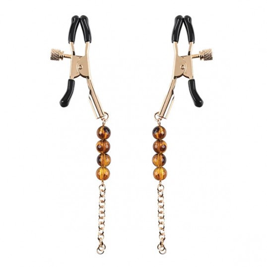 Sportsheets - Amber Beaded Nipple Clamps