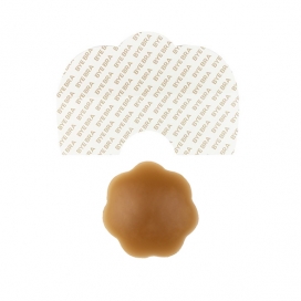 Bye Bra - Breast Lift Tape + Silicone Nipple Covers Brown A-C