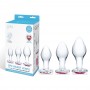 Glas - Heart Jewel Glass Anal Training Kit 3 pcs