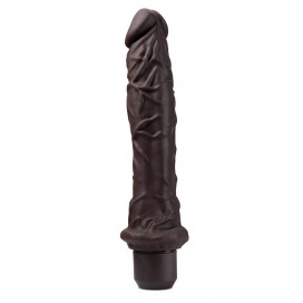 Vibrējošs dildo 25,4cm tumšā miesas krāsā - dr. SKIN - dr. RICHARD