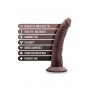 AU NATUREL JACK 7" DILDO CHOCOLATE