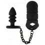 Black Velvets Cock cage with a