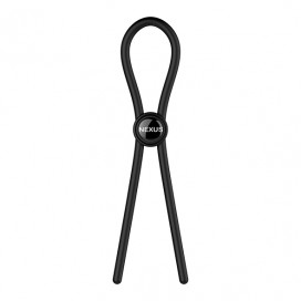 Nexus - Forge Single Adjustable Lasso Silicone Cock Ring Black