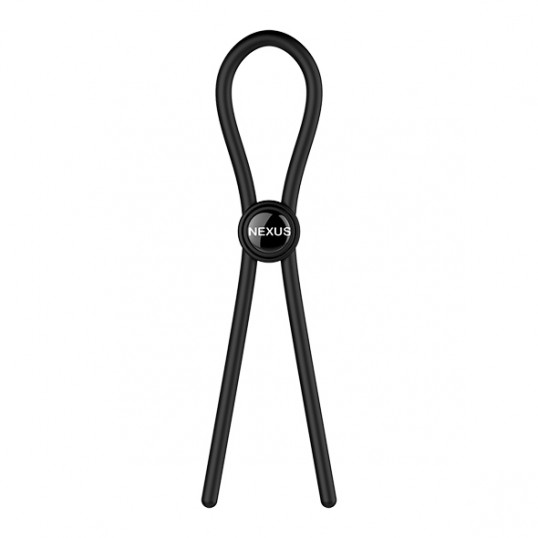 Nexus - Forge Single Adjustable Lasso Silicone Cock Ring Black