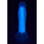 RADIANT SOFT SILICONE GLOW IN THE DARK DILDO MEDIUM PURPLE