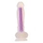 RADIANT SOFT SILICONE GLOW IN THE DARK DILDO MEDIUM PURPLE