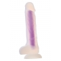 RADIANT SOFT SILICONE GLOW IN THE DARK DILDO MEDIUM PURPLE